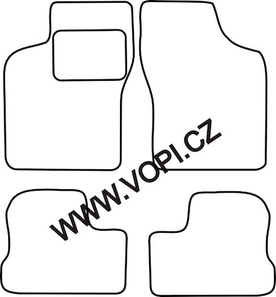 Textil-Autoteppiche Chevrolet Nexia 1994 - 1997 Perfectfit (901)